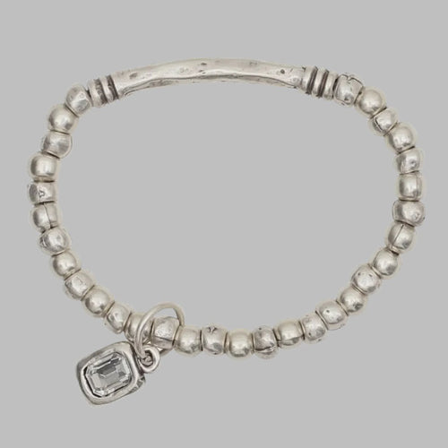 Chunky Pewter Bracelet - Chandeliers Boutique ny