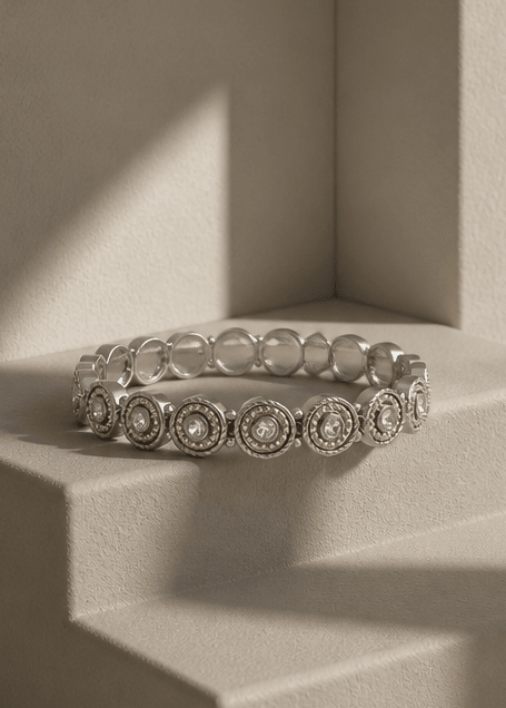 Classic Circle Stretch Bracelet - Chandeliers Boutique ny