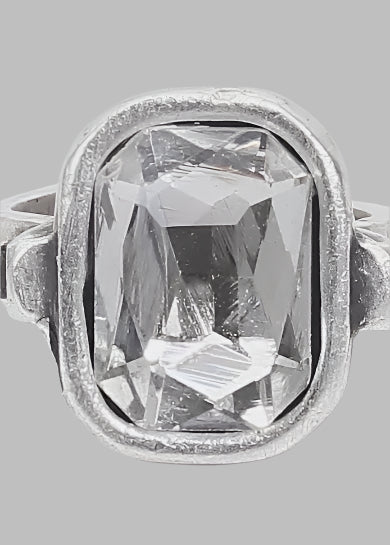 Clear Crystal Brass Ring - Chandeliers Boutique ny