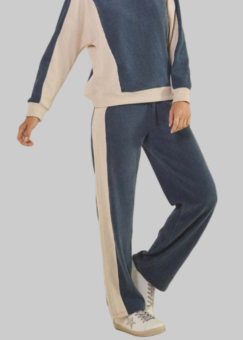 Colorblock Corduroy Pant - Chandeliers Boutique ny