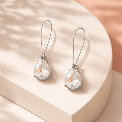Crystal Teardrops Earring - Chandeliers Boutique ny