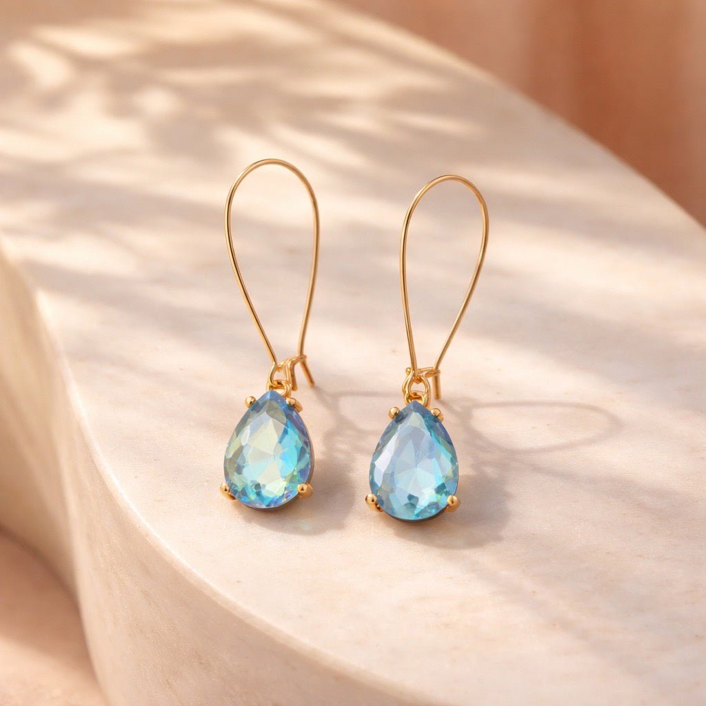 Crystal Teardrops Earring - Chandeliers Boutique ny