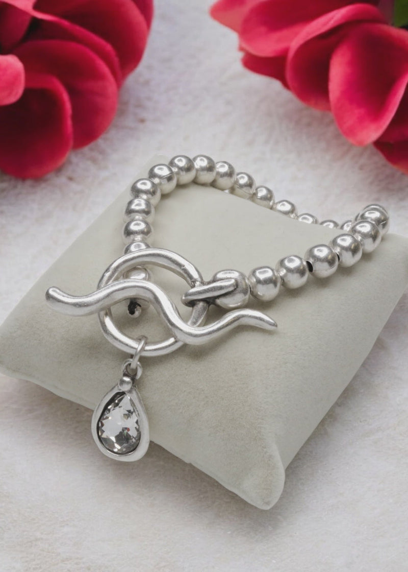Artsy Pewter Bracelet