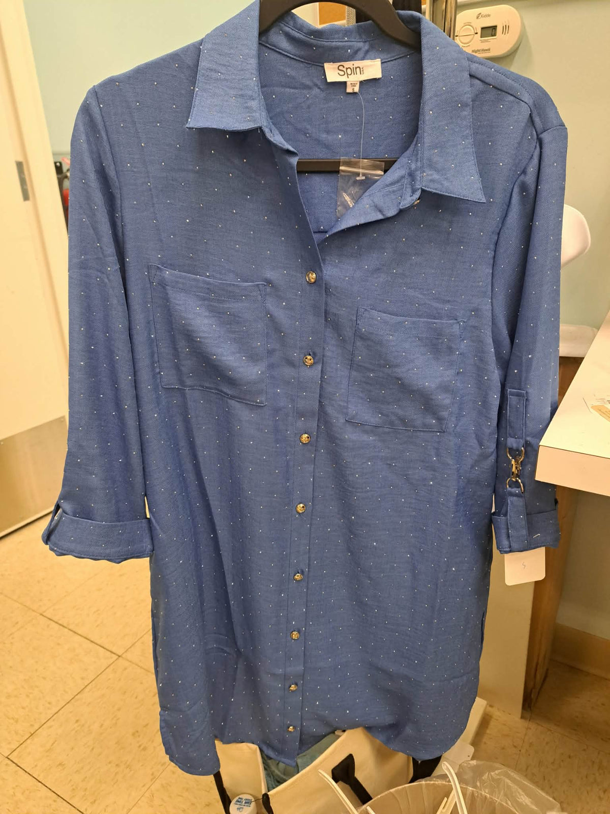 Embezzled Dress W Metal Clips