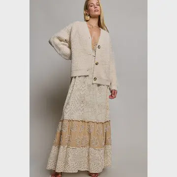 Knit Patterned Cardigan