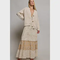 Knit Patterned Cardigan