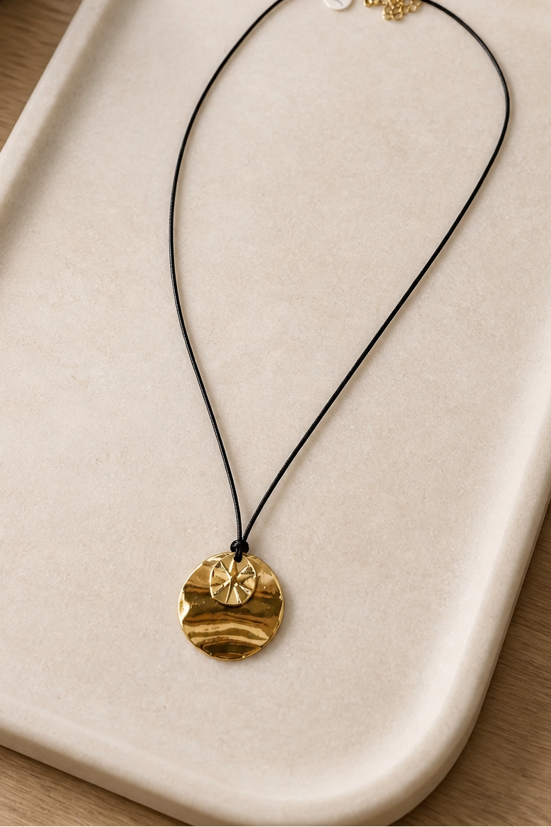 Double Disk Necklace