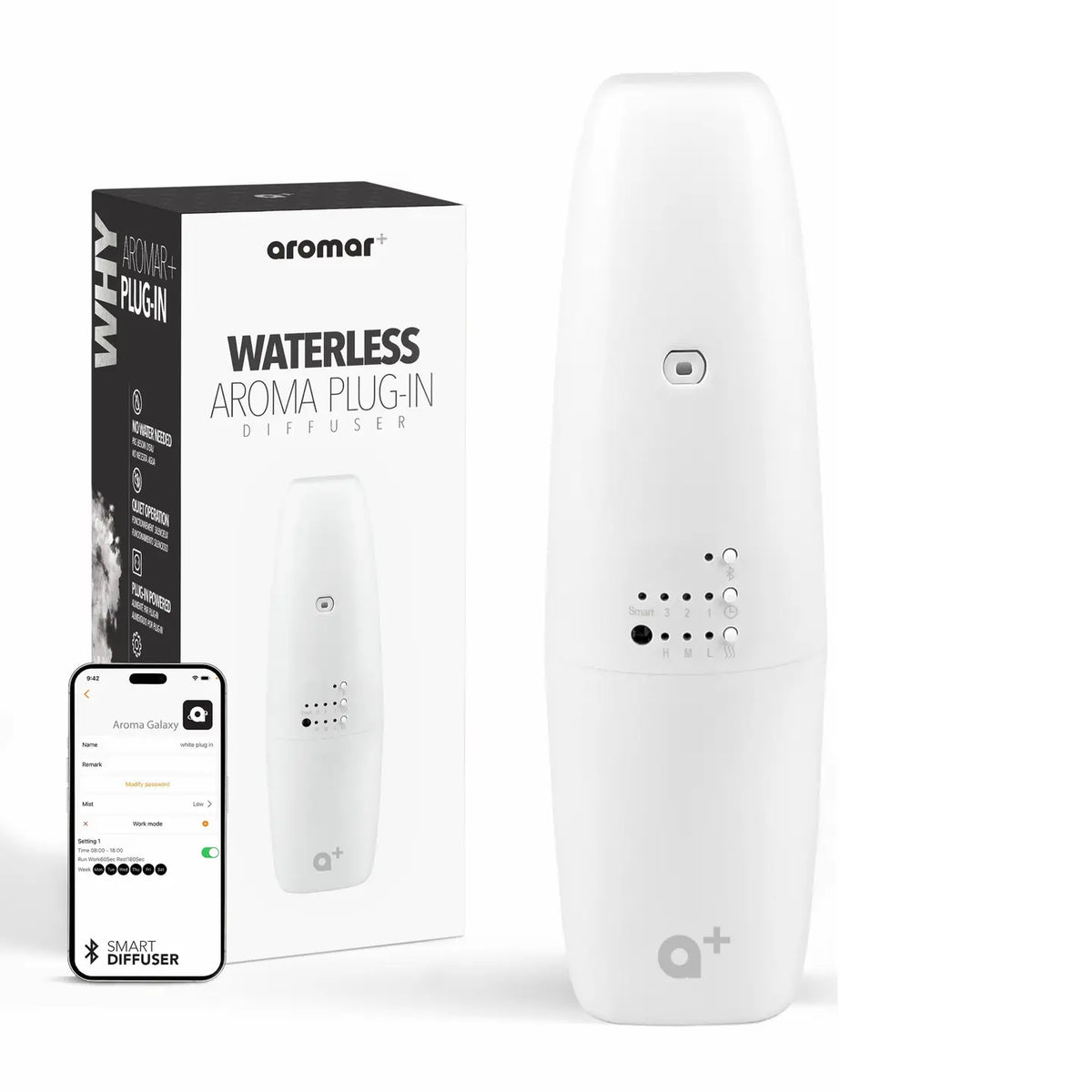 Aromar+ Waterless Plug-in Aroma Diffuser