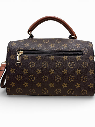 Diamond print Satchel Bag - Chandeliers Boutique ny