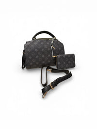 Diamond print Satchel Bag - Chandeliers Boutique ny