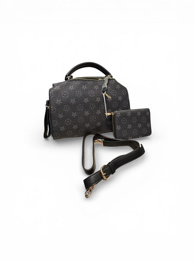 Diamond print Satchel Bag - Chandeliers Boutique ny