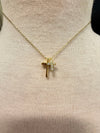 Double Cross Necklace - Chandeliers Boutique ny
