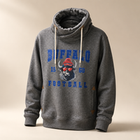 Rhinestone Bills Cowl Neck Sweatshirt