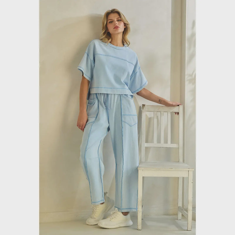 Easy Drawstring Lounge Pant - Chandeliers Boutique ny