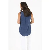 Embroidered Casual Button Down Blouse - Chandeliers Boutique ny