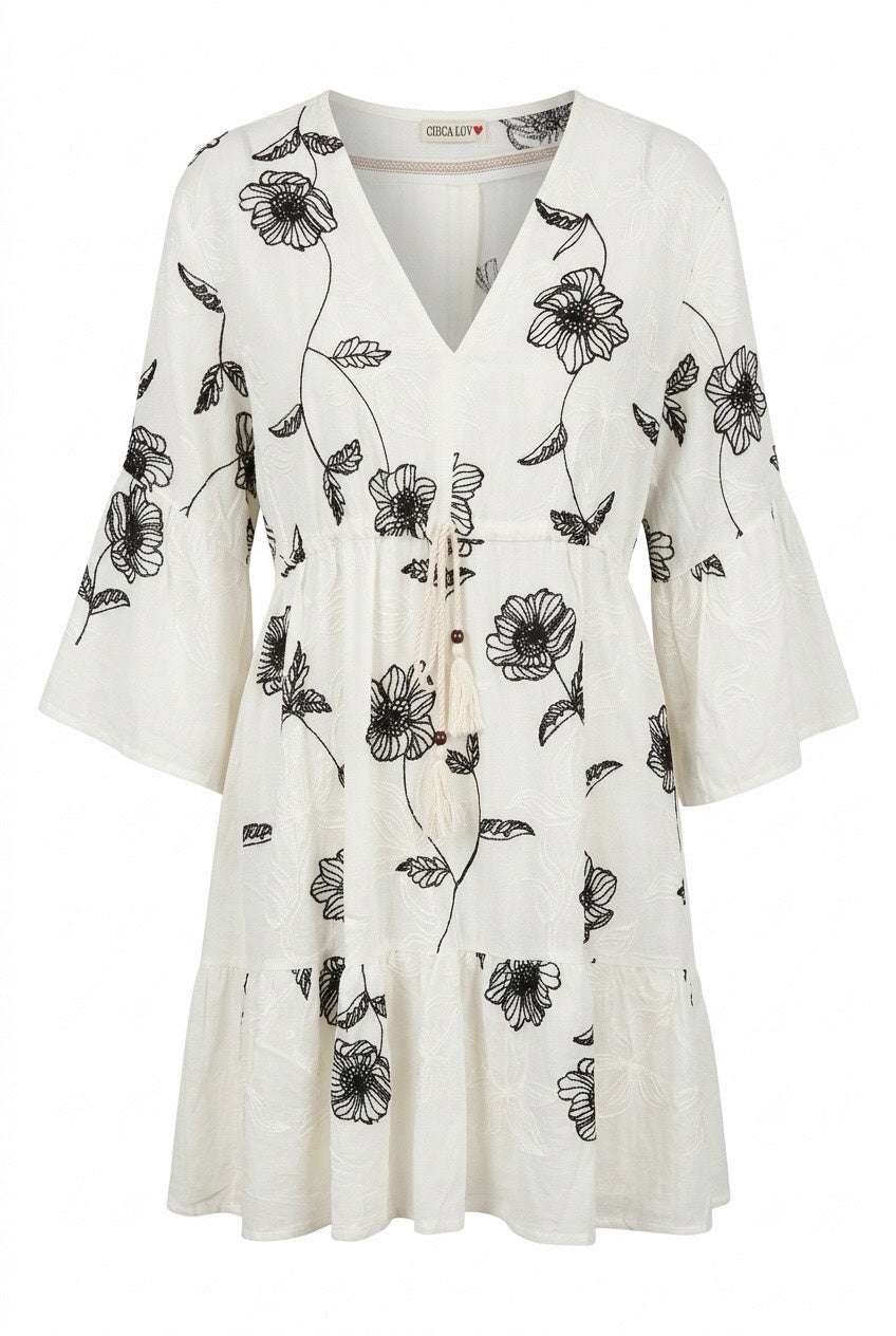 Embroidered Flower Mini - Chandeliers Boutique ny