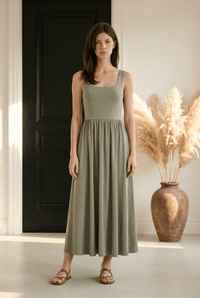 Empire Waist Sleeveless Dress - Chandeliers Boutique ny