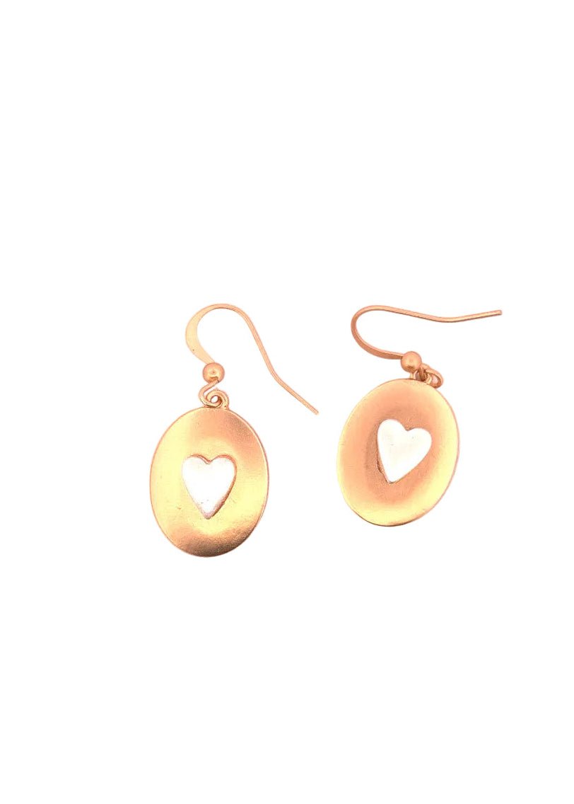 Evie Heart Drop Earring - Chandeliers Boutique ny