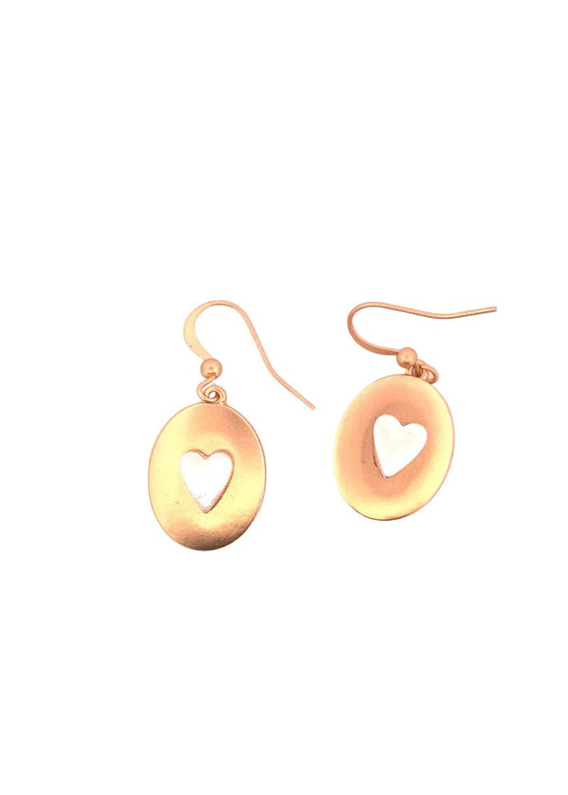 Evie Heart Drop Earring - Chandeliers Boutique ny