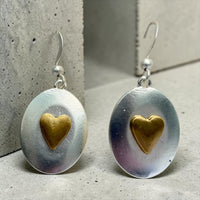 Evie Heart Drop Earring - Chandeliers Boutique ny