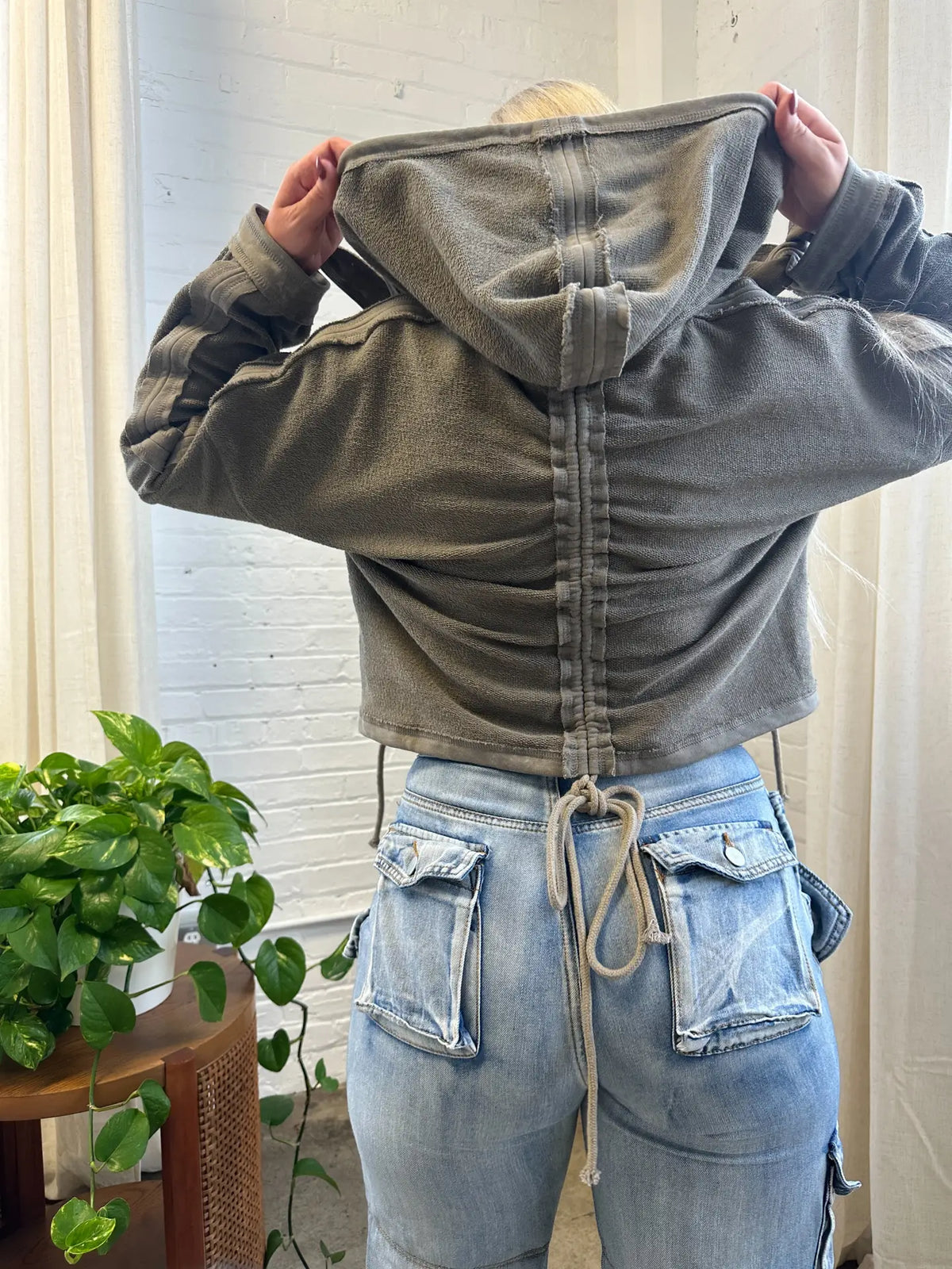 Boho Mineral Washed French Terry Hoodie