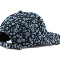 Boho Floral Denim Baseball Cap