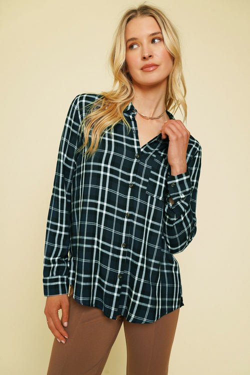 Button Down Rust Top