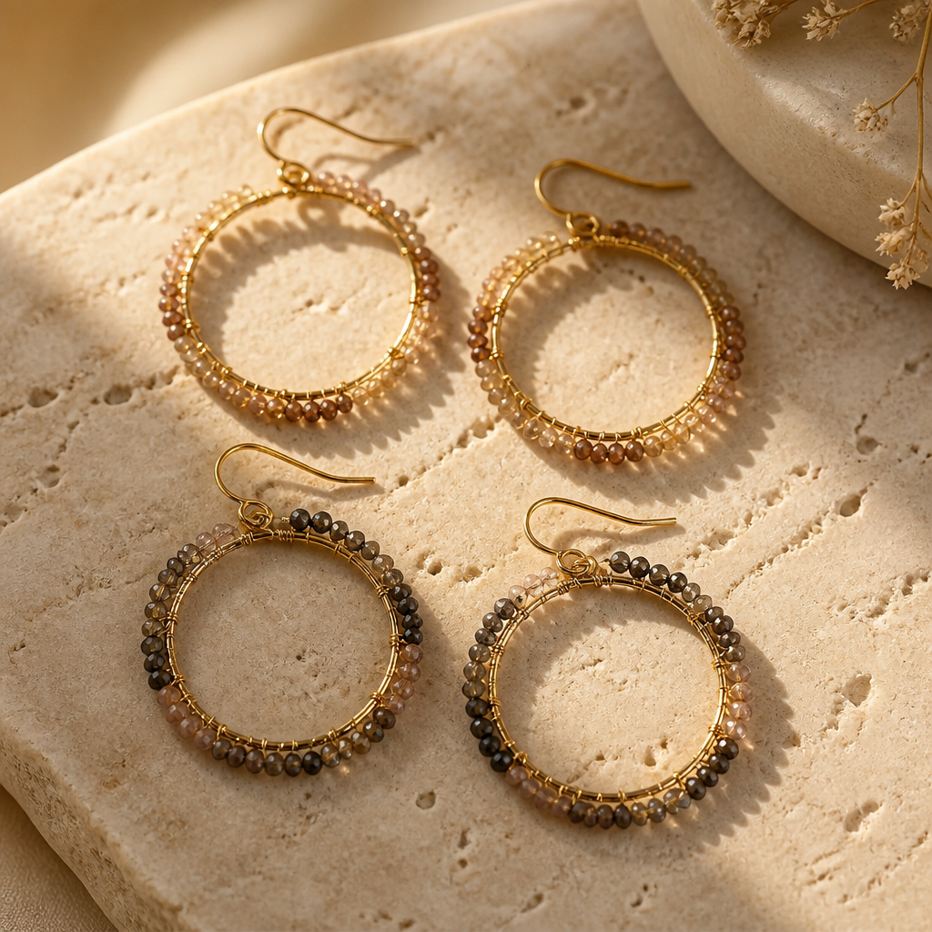 Ring Of Gems Earring