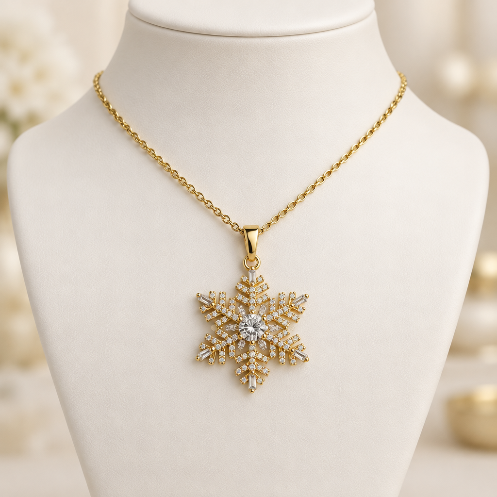 1" Snowflake Necklace