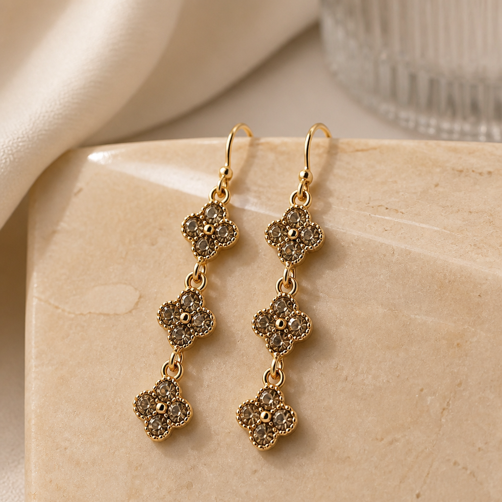 Drop Clover Earring