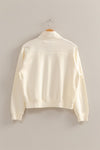 Knit Half Zip Sweatshirt