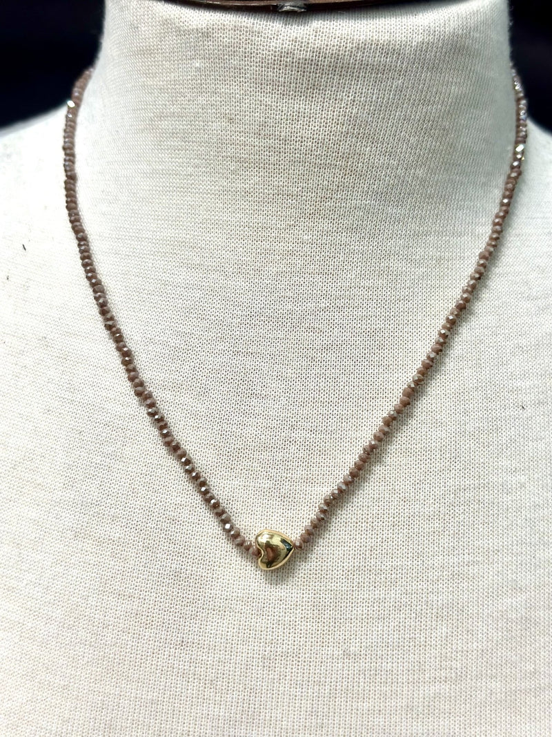 Fall Style Beaded Heart - Chandeliers Boutique ny
