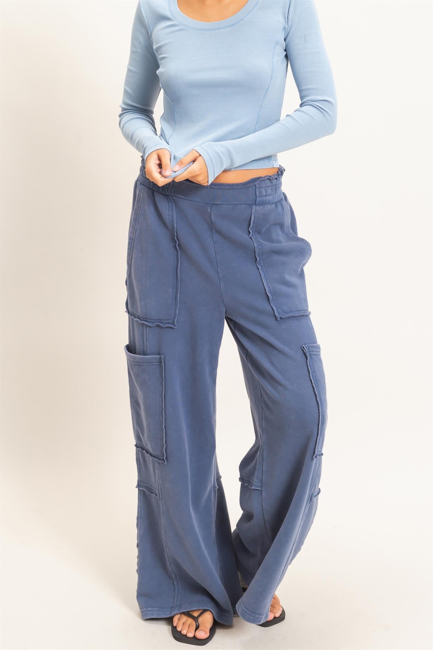 Mineral Wash Cargo Pocket Pants