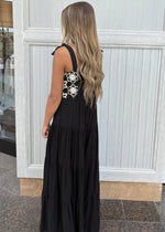 Floral Embroid Tiered Leg Jumpsuit - Chandeliers Boutique ny