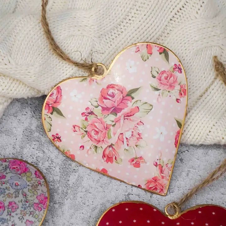 Floral Metal Heart - Chandeliers Boutique ny