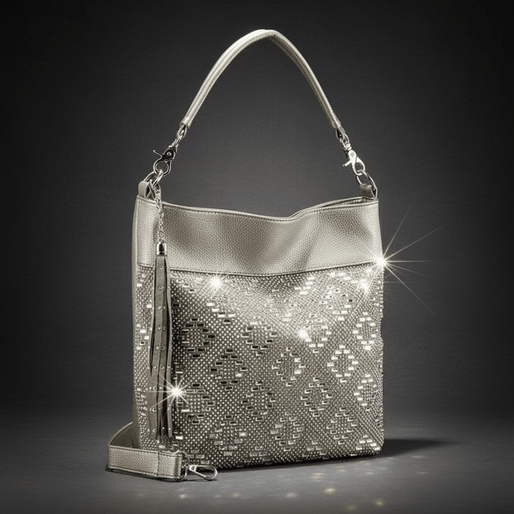 Gem and Rhinestone Design Hobo - Chandeliers Boutique ny