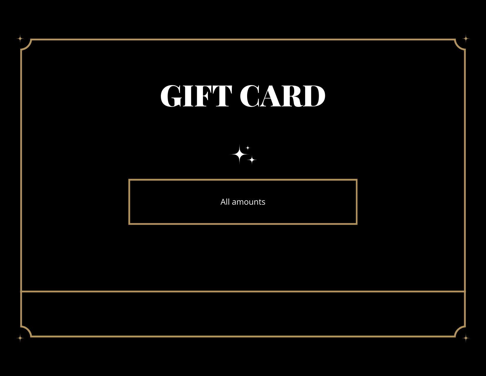 Gift Cards / All Denominations - Chandeliers Boutique ny