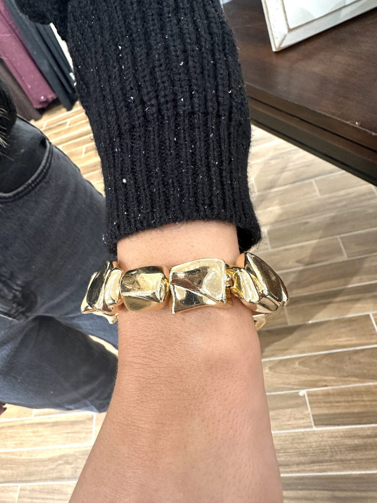 Golden nugget Bracelet - Chandeliers Boutique ny