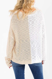 Heart Pattern Knit Pullover Sweater - Chandeliers Boutique ny