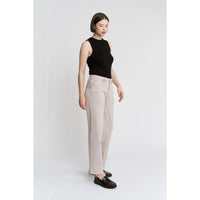 High Rise Ankle Straight Leg - Chandeliers Boutique ny