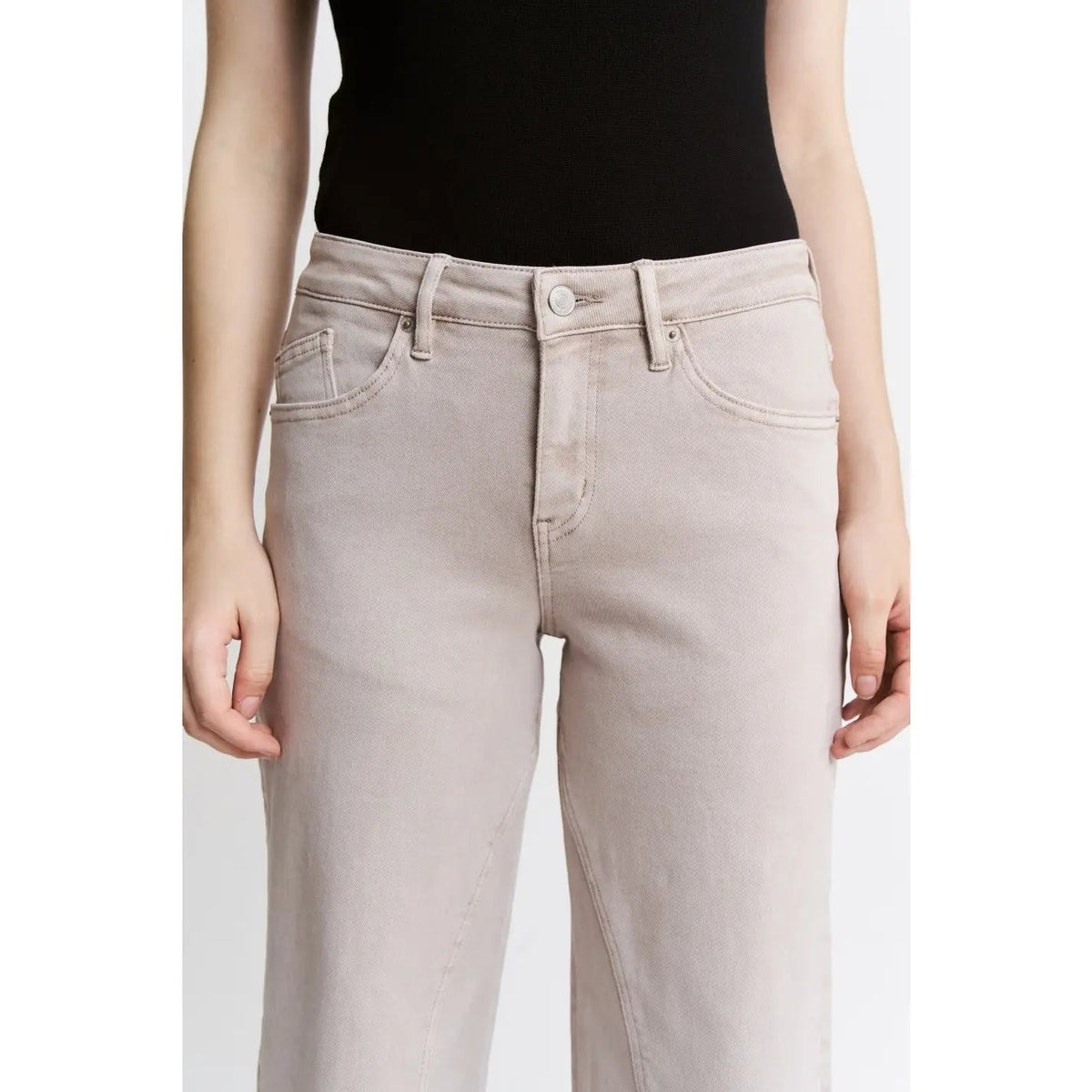 High Rise Ankle Straight Leg - Chandeliers Boutique ny