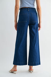 High Rise Wide Leg Ankle - Chandeliers Boutique ny