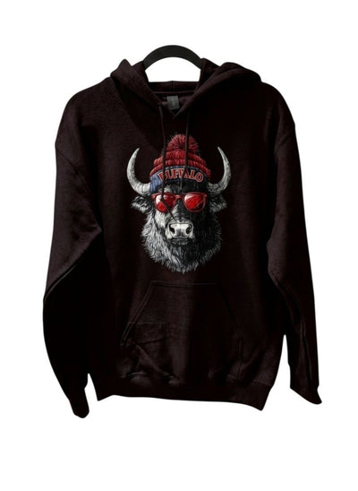 HT Buffalo w/ Hat Hoodie - Chandeliers Boutique ny