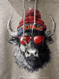 HT Buffalo w/ Hat Hoodie - Chandeliers Boutique ny