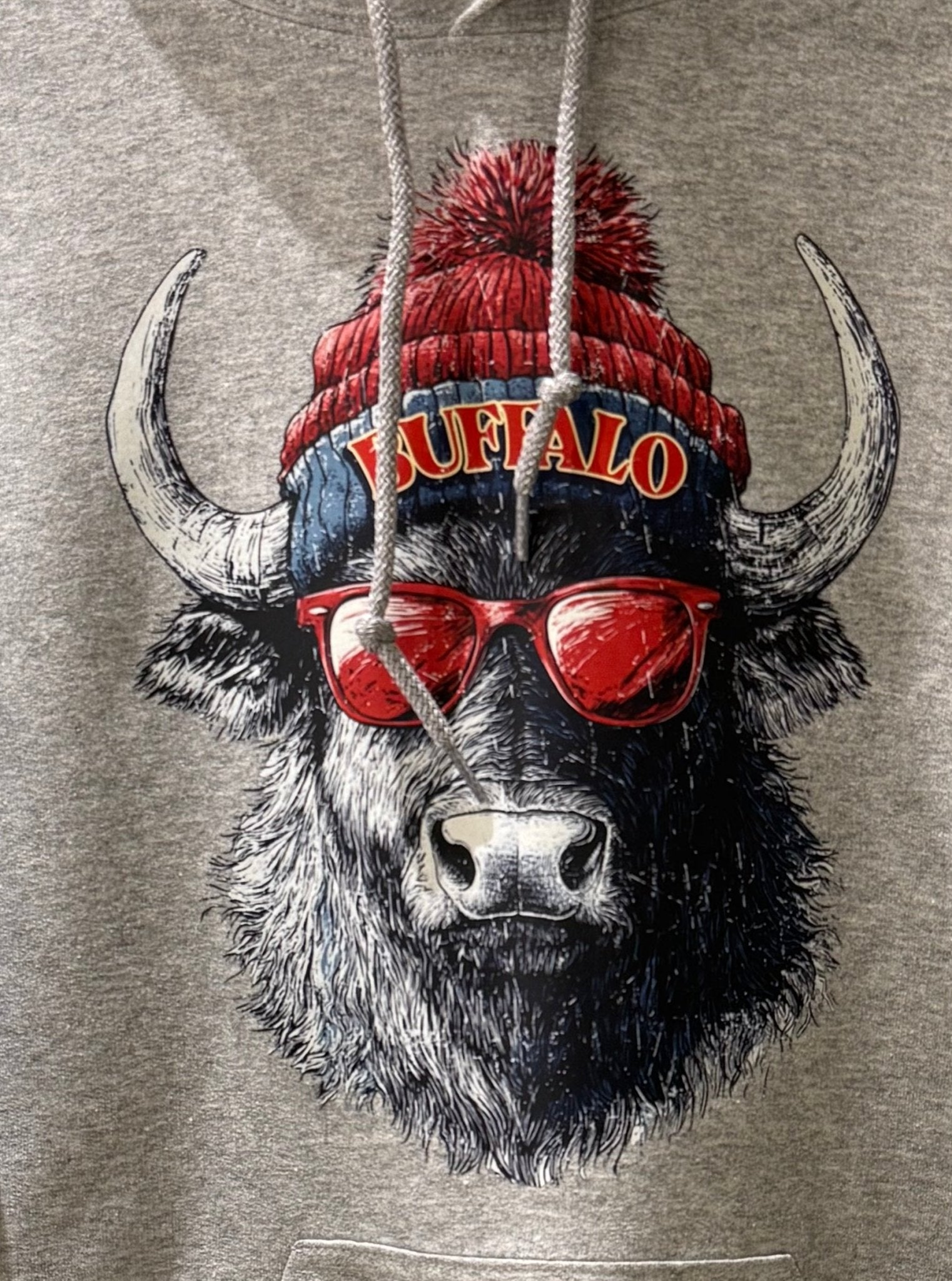 HT Buffalo w/ Hat Hoodie - Chandeliers Boutique ny