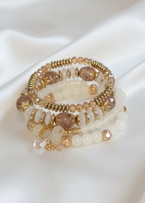 Izzy 4 layer Stretch Bracelet - Chandeliers Boutique ny
