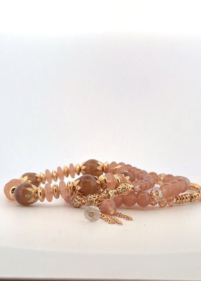 Izzy 4 layer Stretch Bracelet - Chandeliers Boutique ny