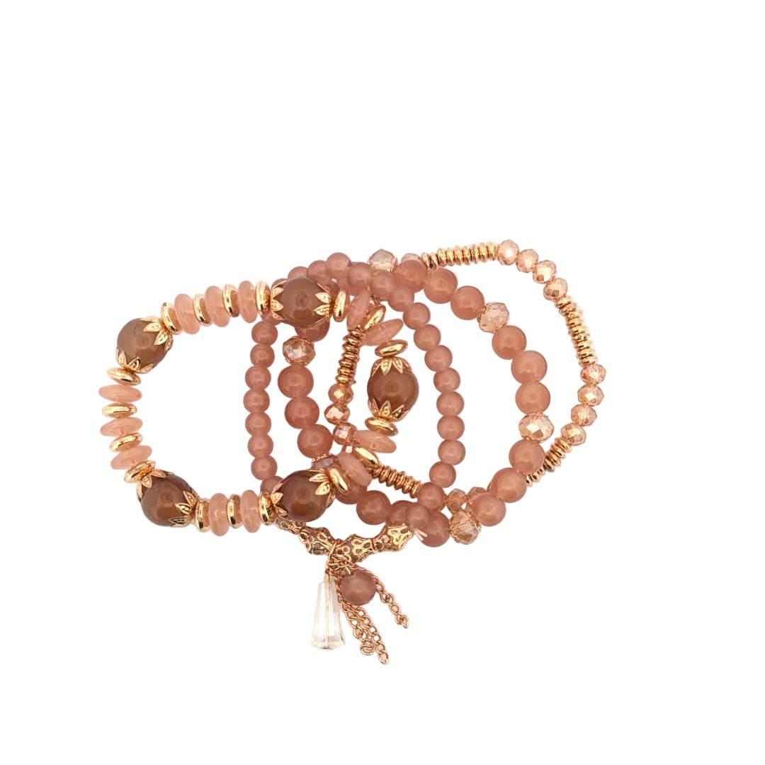 Izzy 4 layer Stretch Bracelet - Chandeliers Boutique ny