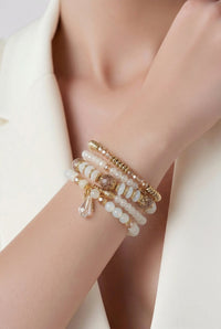 Izzy 4 layer Stretch Bracelet - Chandeliers Boutique ny
