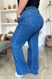Judy Blue Full Size High Rise Straight Jeans - Chandeliers Boutique ny